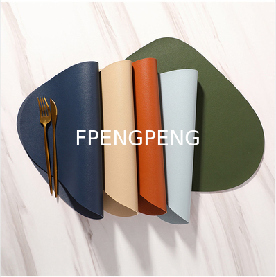 Nordic style Western food mat leather dinner mat for home use washable,waterproof,antislip