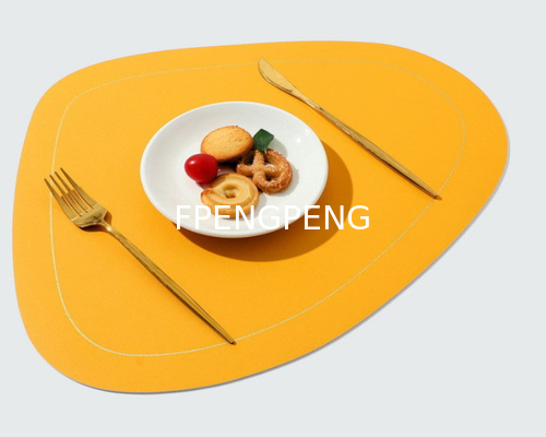 Nordic style Instagram Western food mat, double layered irregular oil resistant and thermal insulation mat