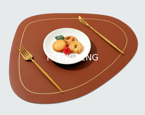 Nordic style Instagram Western food mat, double layered irregular oil resistant and thermal insulation mat