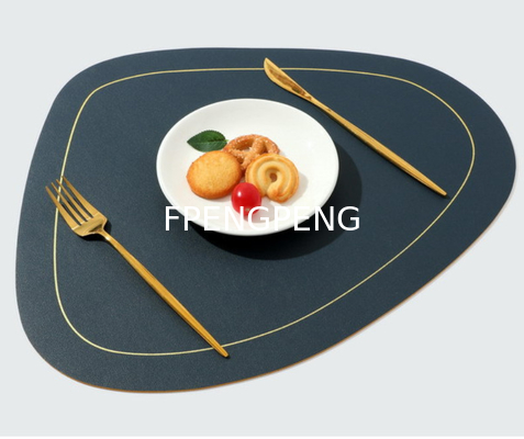 Nordic style Instagram Western food mat, double layered irregular oil resistant and thermal insulation mat