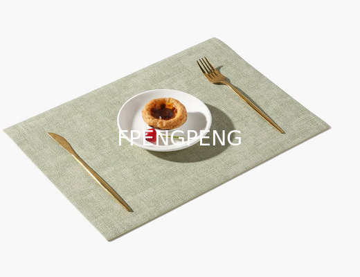 Nordic Instagram Square Leather Dining Mat Double sided Home Hotel Western Dining Mat Waterproof and Thermal Insulation