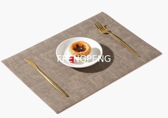 Nordic Instagram Square Leather Dining Mat Double sided Home Hotel Western Dining Mat Waterproof and Thermal Insulation
