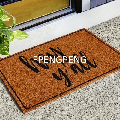 custom size door mats PVC Coil Door Anti Slip Kitchen Bathroom Cartoon Expression Hallway Floor Mat