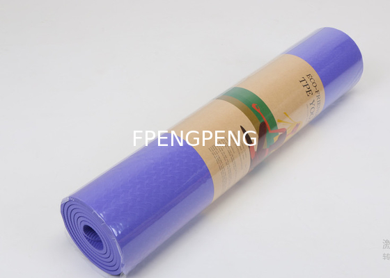 TPE YOGA MAT HIGH QUALITY VIOLET COLOR YOGA MAT FOR GYM EXTRA THICK EXERCISE MAT