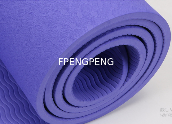 TPE YOGA MAT HIGH QUALITY VIOLET COLOR YOGA MAT FOR GYM EXTRA THICK EXERCISE MAT