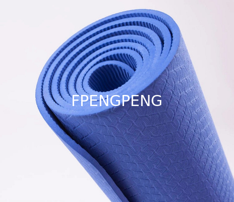 Super Elastic Anti-Tear Mesh Sandwich Yoga Mat TPE Material Perform Excellent in Anti-Slip