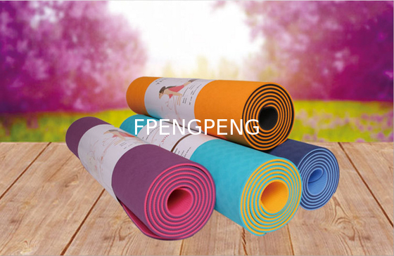 TPE YOGA MAT BLUE COLOR YOGA MAT FORAMAZON HIGH QUALITY YOGA MAT ON SELL