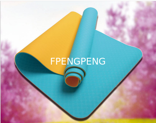Super Elastic Anti-Tear Mesh Sandwich Yoga Mat TPE Material Perform Excellent in Anti-Slip