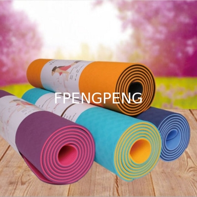 Super Elastic Anti-Tear Mesh Sandwich Yoga Mat TPE Material Perform Excellent in Anti-Slip