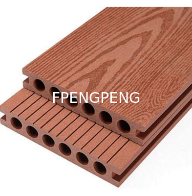 Garden Flooring Wood Plastic Composite Flooring Brushed Wood Grain WPC Wood Plastic Composite Decking