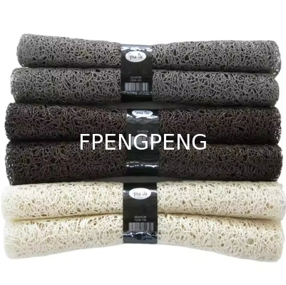Family and banquet oval table PVC mat Silk ring mat on dinner table use