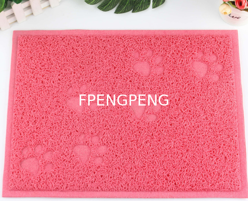 Animal Durable Anti Slip Waterproof trapper food pet cat litter mat Pet Accessories