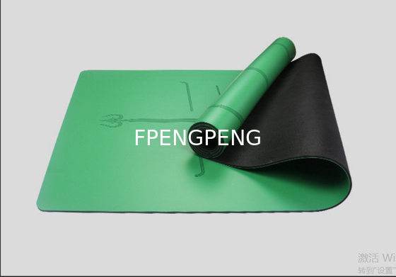 Black PU RUBBER YOGA MAT 5mm 61cm for Eco Friendly Practice Wholesale Nonslip Custom Printed Eco Friendly PU Yoga Mat
