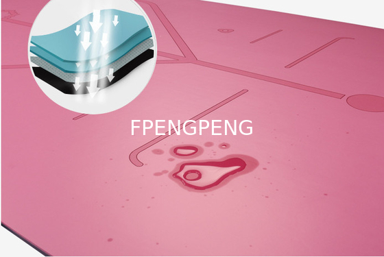 Black PU RUBBER YOGA MAT 5mm 61cm for Eco Friendly Practice Wholesale Nonslip Custom Printed Eco Friendly PU Yoga Mat