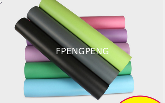 Black PU RUBBER YOGA MAT 5mm 61cm for Eco Friendly Practice Wholesale Nonslip Custom Printed Eco Friendly PU Yoga Mat