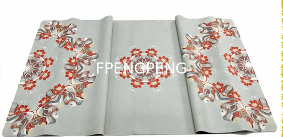 E-commerce customer supply PU natural rubber rubber yoga mat + body line custom sweat-absorbing anti-skid pad