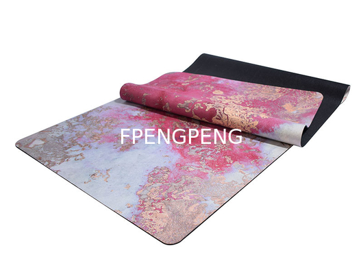 Thicken natural rubber printing yoga mats 2024 New colour print leather yoga mats