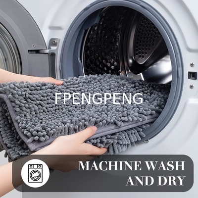 Encrypted and thickened Chenille floor mat, absorbent carpet, non slip bathroom mat, non slip foot mat, plush bathroom