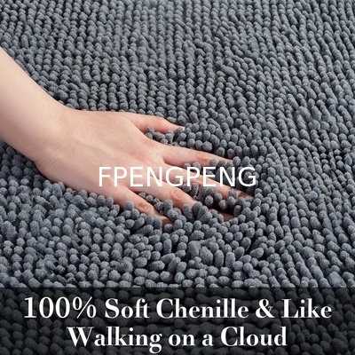 Encrypted and thickened Chenille floor mat, absorbent carpet, non slip bathroom mat, non slip foot mat, plush bathroom
