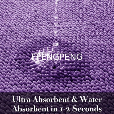 Cross border hot selling encrypted Schneider floor mat  irregular bathroom toilet water absorbing mat anti slip mat