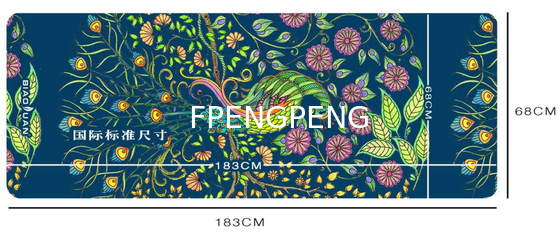 Odorless non-slip soft printing natural rubber yoga mat shop custom logo OEM yoga mat
