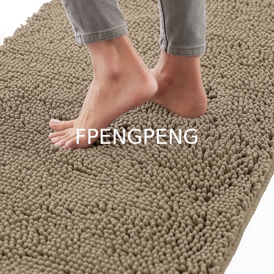 Bath Rug 30x20, Thick Soft Absorbent Chenille, Rubber Backing Quick Dry Microfiber Mats, Machine Washable Rugs