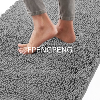 Bath Rug 30x20, Thick Soft Absorbent Chenille, Rubber Backing Quick Dry Microfiber Mats, Machine Washable Rugs