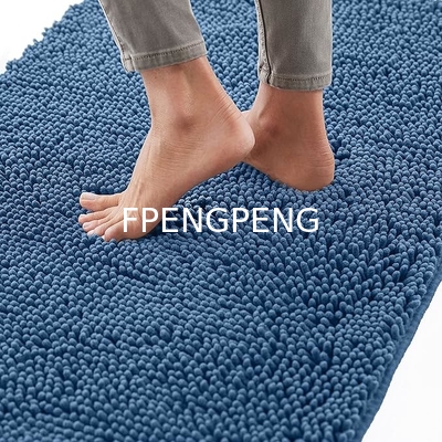 Bath Rug 30x20, Thick Soft Absorbent Chenille, Rubber Backing Quick Dry Microfiber Mats, Machine Washable Rugs