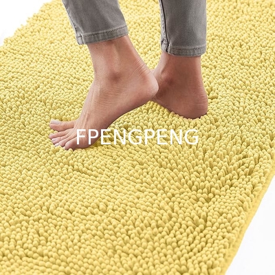 Bath Rug 30x20, Thick Soft Absorbent Chenille, Rubber Backing Quick Dry Microfiber Mats, Machine Washable Rugs