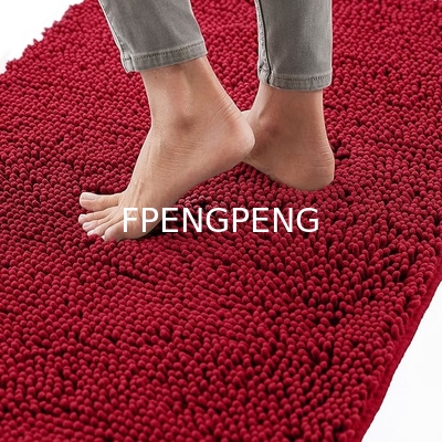 Bath Rug 30x20, Thick Soft Absorbent Chenille, Rubber Backing Quick Dry Microfiber Mats, Machine Washable Rugs