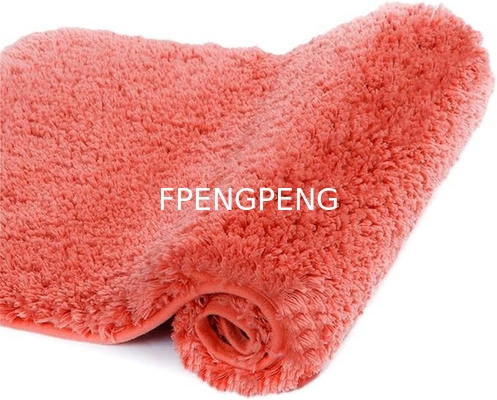 Non Slip Bath Mat for Bathroom (16 x 24, Taupe Grey)Water Absorbent Soft Microfiber Shaggy Bathroom Mat Machine Washable