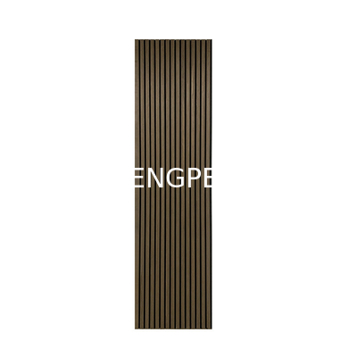 Polyester Fabric Fiber Free Samples MDF Slat Interior Decorative Wooden Wall Panel Board Pet Acoustic Panel