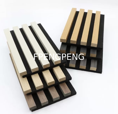 Polyester fiber wooden bar grille sound-absorbing board indoor wall protection panel