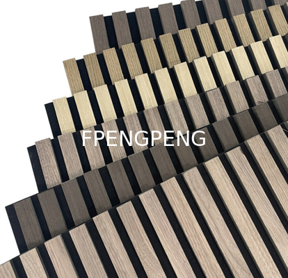 Custom eco-friendly wood slat wall panel studio sound proof wall panels for studio