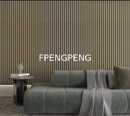 Polyester fiber wooden bar grille sound-absorbing board indoor wall protection panel
