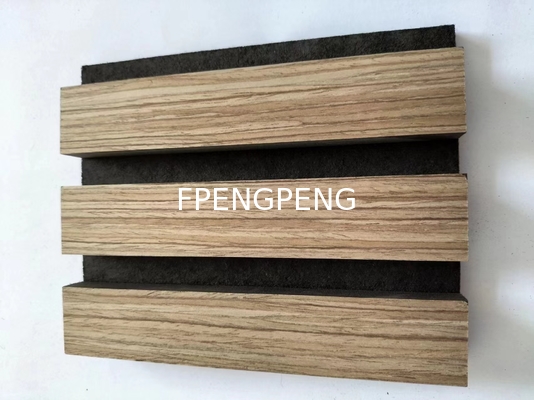 Custom Fireproof Acoustic Insulation Panel Flexible Wood Veneer Solid Wood Slat