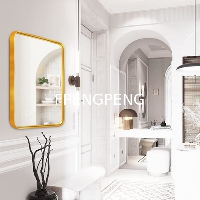 Bathroom Mirror Rounded Corner PVDF Aluminum Mirror Frame For Home Decoration