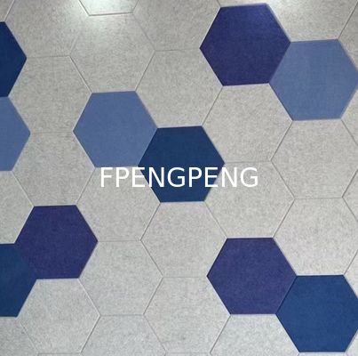 Non-Woven Acoustical Panel Absorptive Materials Sound Diffusion Sheet acoustic dampening panels