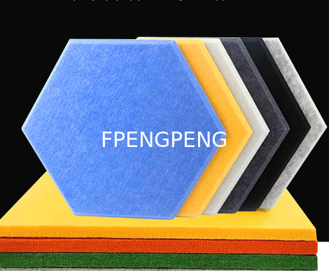 100% Eco-Friendly High Density Decorative Polyester Fiber Acoustic Board Felt Sound Absorbing Wall and Ceiling Panel