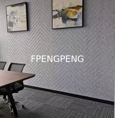 Non-Woven Acoustical Panel Absorptive Materials Sound Diffusion Sheet acoustic dampening panels