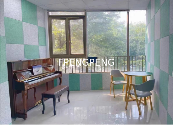 Non-Woven Acoustical Panel Absorptive Materials Sound Diffusion Sheet acoustic dampening panels
