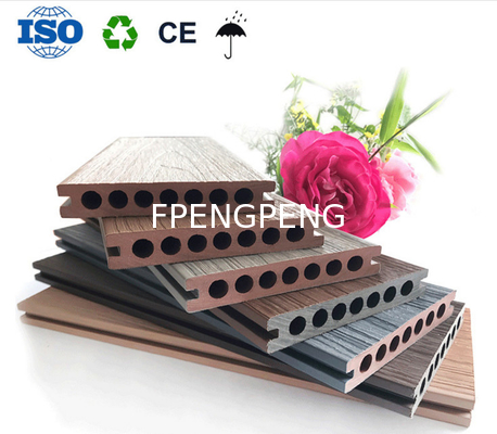 Recycled Eco Friendly Composite Decking Boards Waterproof WPC Flooring with Fire Resistance