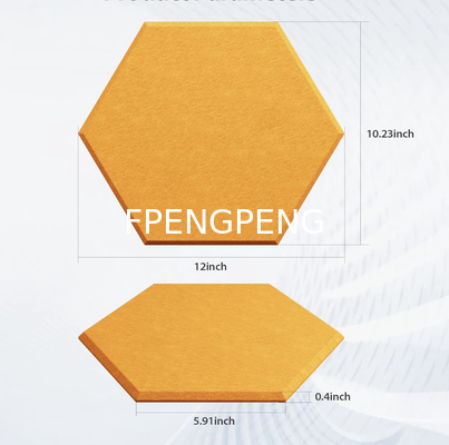 12 Pack Acoustic Panels Self Adhesive Sound Proof Foam, High Density Sound Acoustic Foam Panel, 12X10.23X0.4 Inch Hexagon Wall Panels in Home, Office, Reccording Room, Studio