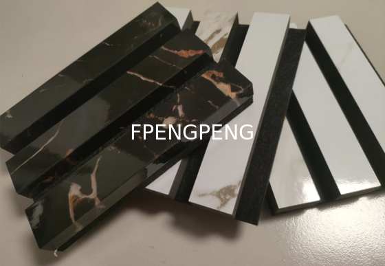 Acoustic Slat Wood Wall Panels Grooved Wooden Acoustic Panels Marble Wall Panel Sound Proofing Panels