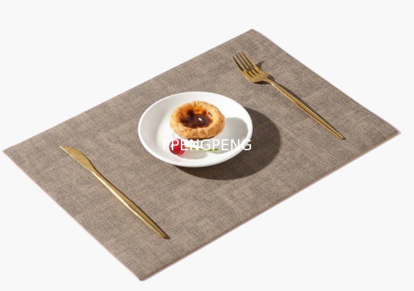 Nordic Instagram Square Leather Dining Mat Double sided Home Hotel Western Dining Mat Waterproof and Thermal Insulation