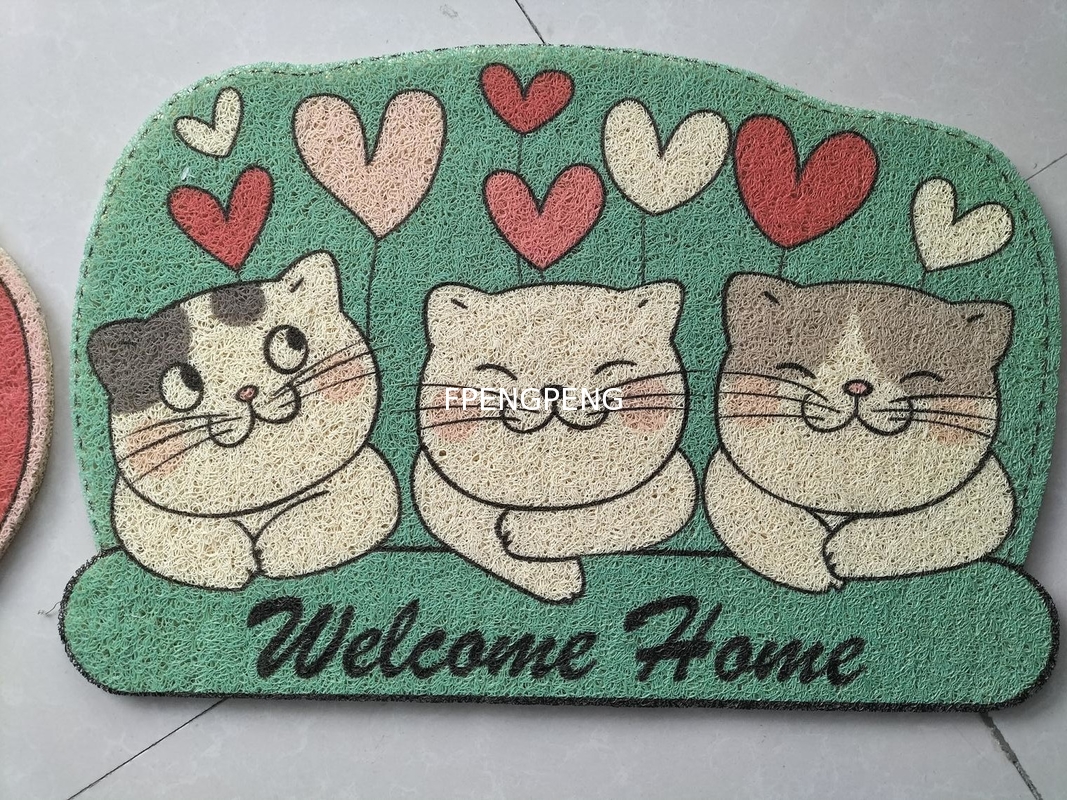 Non Slip Durable Outdoor Door Mat Ultra Absorb Mud Easy To Clean Indoor Doormat PVC coil mat