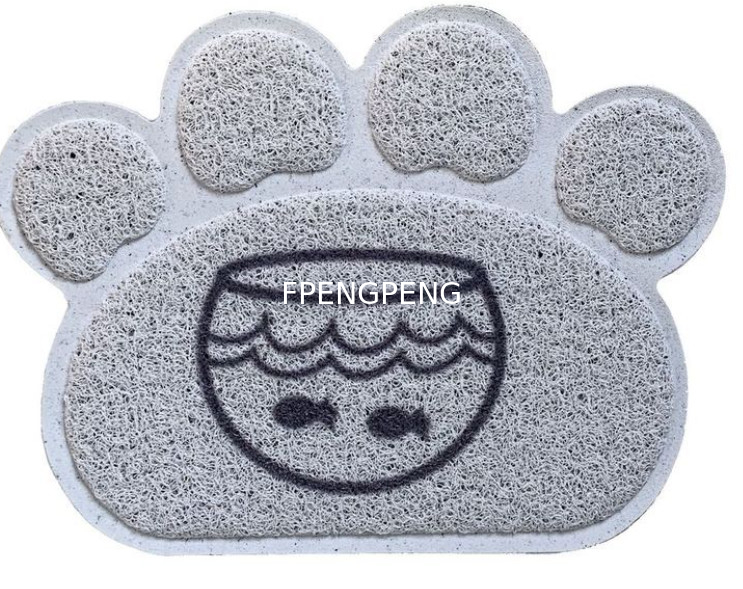 Environmentally Friendly PVC Coil Mat for Sustainable Living Pet dining mats, foot mats, cat litter mats