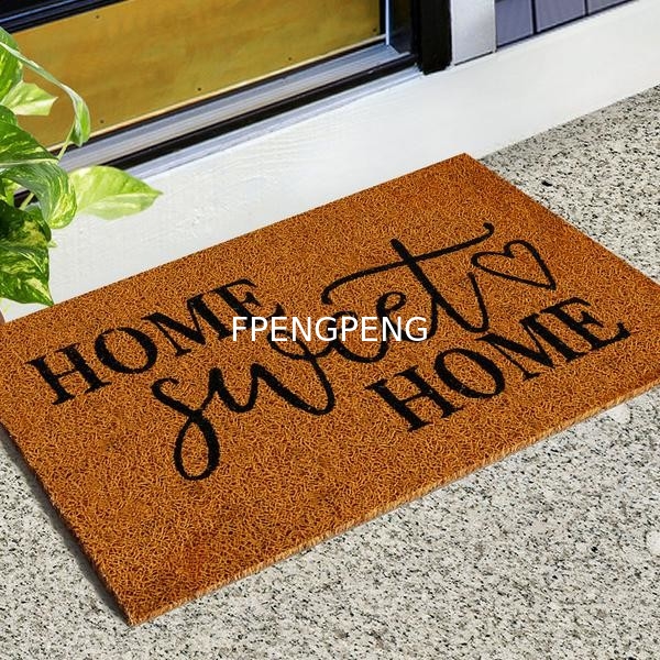 washable door mats PVC Coil Door Anti Slip Kitchen Bathroom Cartoon Expression Hallway Floor Mat