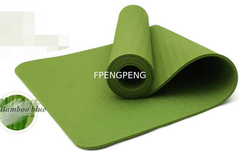 Bamboo Blue Color TPE YOGA MAT HIGH QUALITY YOGA MAT FOR training
