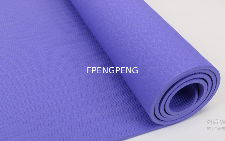 TPE YOGA MAT HIGH QUALITY VIOLET COLOR YOGA MAT FOR GYM EXTRA THICK EXERCISE MAT